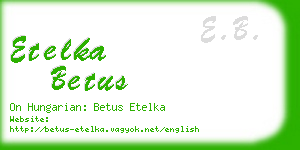 etelka betus business card
